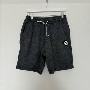 Michael Kors Charcoal Cotton Blend Sweatshorts